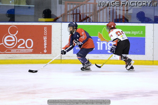 2014-11-22 Hockey Milano Rossoblu U14-Valpellice 0234 Andrea Tulliani